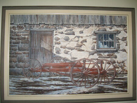 Barn and Wagon